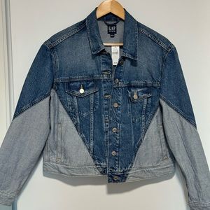 GAP Two-Tone Denim Jacket (NWT), Size: L